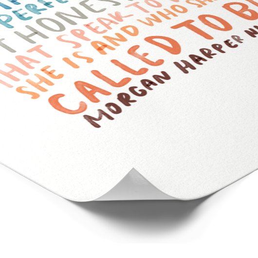 アーティストの引用文を促す ポスター (角)