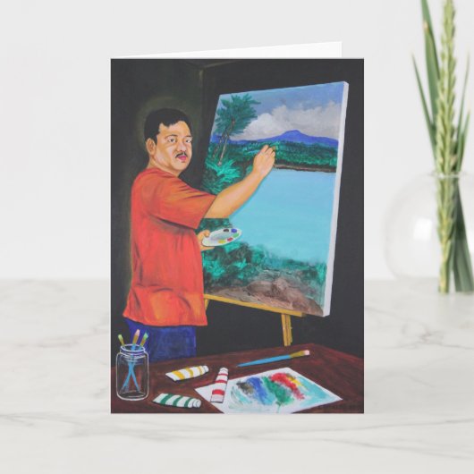 アーティストの挨拶状 カード (正面)