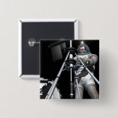 アーティストの未来の宇宙探索の概念 缶バッジ (正面&裏面)