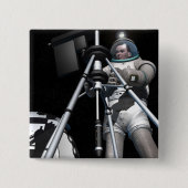 アーティストの未来の宇宙探索の概念 缶バッジ (正面)