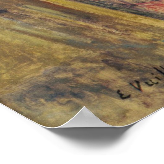 アーティストの母が朝食を取る， 1899-1904 ポスター (角)