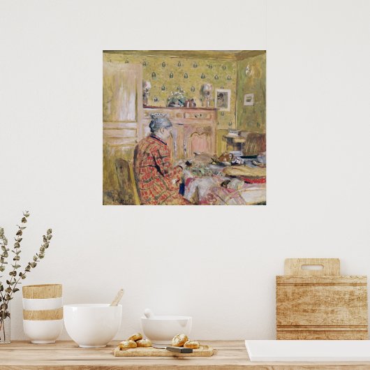 アーティストの母が朝食を取る， 1899-1904 ポスター (キッチン)