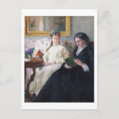アーティストの母と妹ベルト・モリソ ポストカード (正面)
