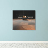 アーティストの火星宇宙船の表現考え方 キャンバスプリント (インサイチュ (ウッドフロア))