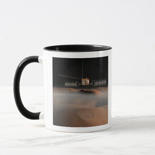 アーティストの火星宇宙船の表現考え方 マグカップ (左)