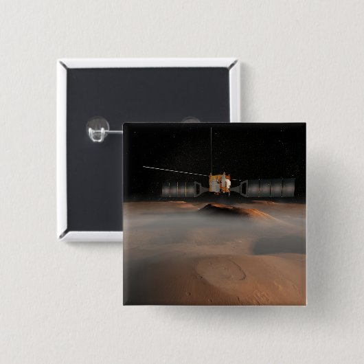 アーティストの火星宇宙船の表現考え方 缶バッジ (正面&裏面)