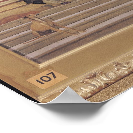 アーティストの父親と息子が戸口に立つ ポスター (角)