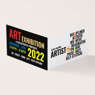 アーティストの特徴,アーティスト展,詳細 名刺