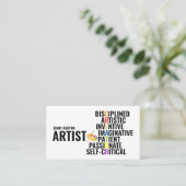 アーティストの特徴，プロフェッショナルアーティスト 名刺 (スタンド正面)