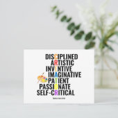 アーティストの特徴 ポストカード (スタンド正面)