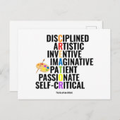 アーティストの特徴 ポストカード (正面/裏面)