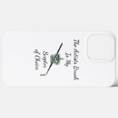 「アーティストの筆は私の選ぶ道具だ」 Case-Mate iPhoneケース (裏面 (横))