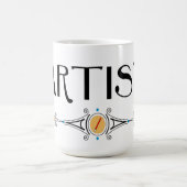 アーティストの装飾線 コーヒーマグカップ (中央)