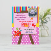 アーティストの誕生日招待状 招待状 (スタンド正面)