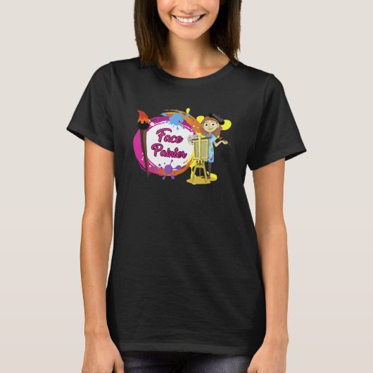 アーティストの顔の画家 Tシャツ (正面)
