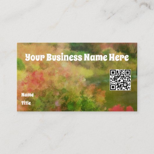 アーティストの風景 名刺 (正面)