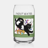 アーティストの黒猫 ガラス缶 (正面)