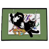 アーティストの黒猫 ラージペーパーバッグ (正面)