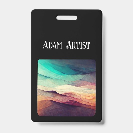アーティストのIDバッジ バッジ (正面)