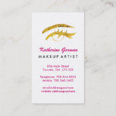 アーティストはっきりしたの名刺の作成と結び付け 名刺 (裏面)