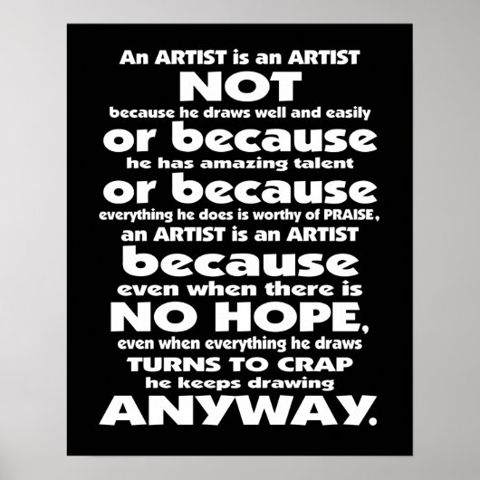 アーティストは…ポスター ポスター (正面)