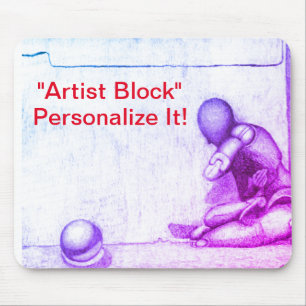 アーティストやクリエイティブの人々はアーティストのブロックmを恐れる マウスパッド