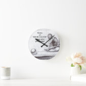 アーティストやクリエイティブの人はアーティストのブロックを怖がる  ラウンド壁時計 (ホーム)