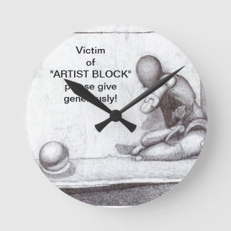 アーティストやクリエイティブの人はアーティストのブロックを怖がる  ラウンド壁時計