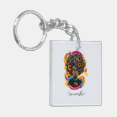 アーティストアフロウーマン キーホルダー (正面左)