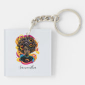 アーティストアフロウーマン キーホルダー (裏面)