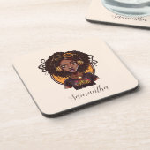 アーティストアフロウーマン コースター (左側)