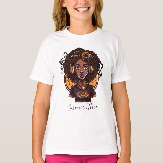 アーティストアフロウーマン Tシャツ (正面)