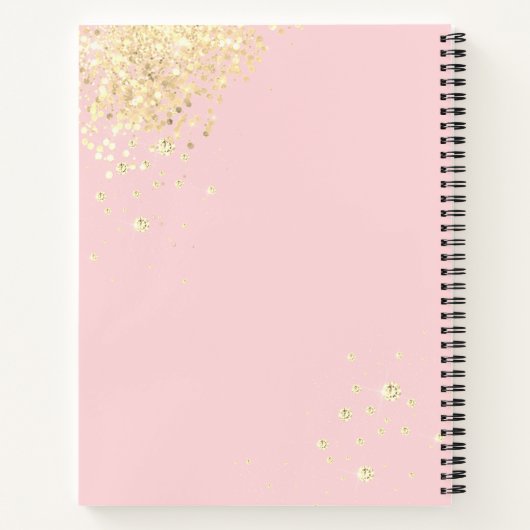 アーティストアポイントメントログまたはビジネスノートブックの作成 ノートブック (裏面)