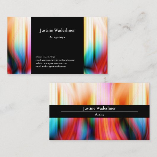 アーティストアートワーク名刺 名刺 (正面/裏面)