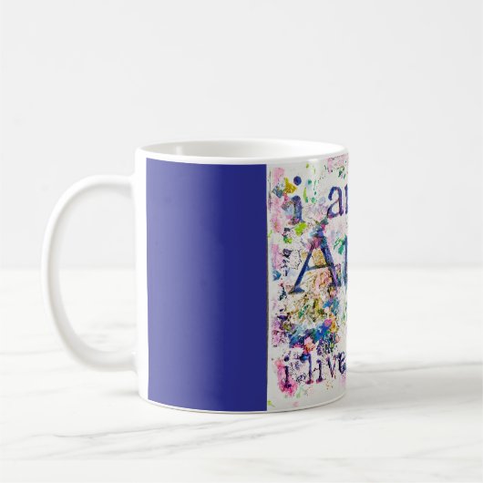アーティストインスパイアですアート。 コーヒーマグカップ (左)
