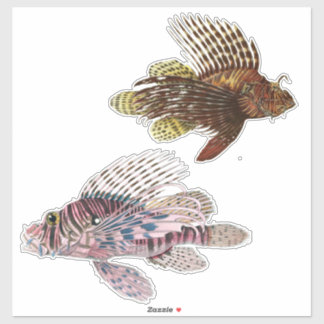 アーティストインプレッション熱帯魚イラストレーションビニル シール