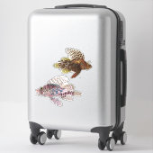 アーティストインプレッション熱帯魚イラストレーションビニル シール (スーツケース)