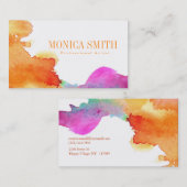 アーティストウォーターカラースタイル名刺 名刺 (正面/裏面)