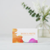 アーティストウォーターカラースタイル名刺 名刺 (スタンド正面)