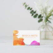 アーティストウォーターカラースタイル名刺 名刺 (スタンド正面)