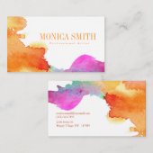 アーティストウォーターカラースタイル名刺 名刺 (正面/裏面)