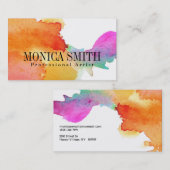 アーティストウォーターカラーハドペインドルック名刺 名刺 (正面/裏面)