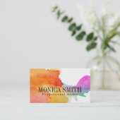 アーティストウォーターカラーハドペインドルック名刺 名刺 (スタンド正面)