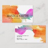 アーティストウォーターカラーハドペインドルック名刺 名刺 (正面/裏面)