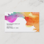 アーティストウォーターカラーハドペインドルック名刺 名刺 (裏面)