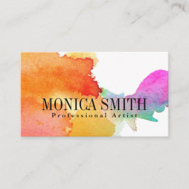 アーティストウォーターカラーハドペインドルック名刺 名刺