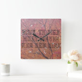 アーティストウォールクロック スクエア壁時計 (ホーム)