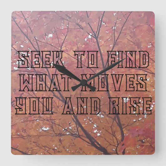 アーティストウォールクロック スクエア壁時計 (正面)