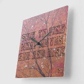 アーティストウォールクロック スクエア壁時計 (傾斜)