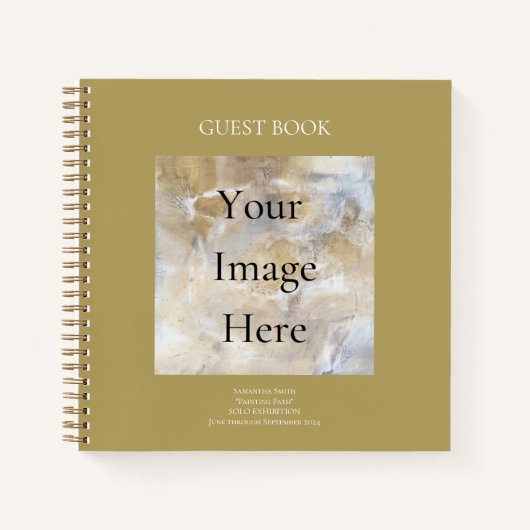 アーティストエキシビションアートショーゲストブック ノートブック (正面)